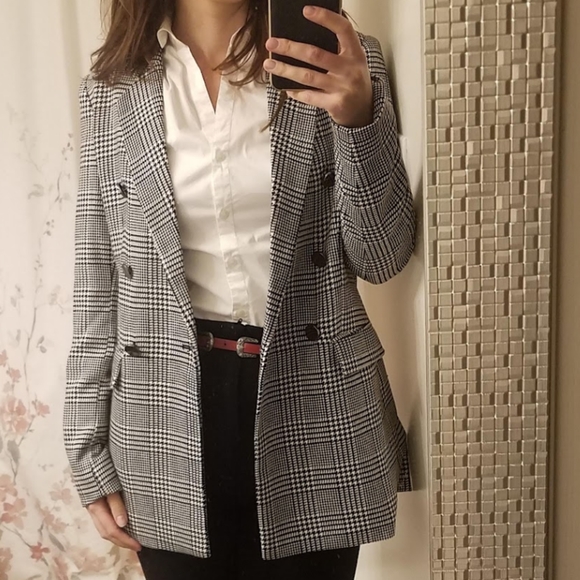 Houndstooth Stylish Blazer - Picture 1 of 4